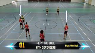 HOW TO OZTAG  QUICK PLAY THE BALL  WITH DEFENDERS  Attack [upl. by Neeneg]