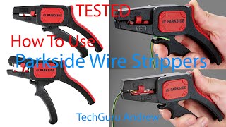 How To Use Wire Stripper Tool  Parkside [upl. by Kadner644]