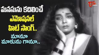 Maanu Makunu Kadu Song  Jamuna Best Emotional Hit Melody Song  Mooga Manasulu  Old Telugu Songs [upl. by Swainson]