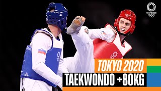 Taekwondo 🥋 Mens 80kg Gold Medal bout  Tokyo 2020 Replays [upl. by Farro269]