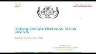 12 Deploying Basic Cisco Clientless SSL VPN on Cisco ASA [upl. by Brenn788]