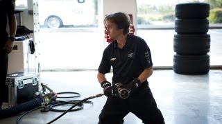 Richard Hammond Changes IndyCar Tire  CRASH COURSE Sneak Peek NEW BBC America [upl. by Kimitri]