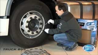 How to install 225quot WHEEL COVERS TRUCKBUSLORRYTIR Trims Hub Caps [upl. by Maureene]