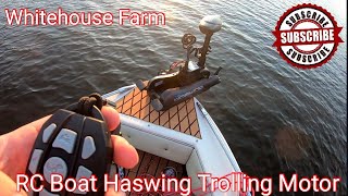 Installing The Aquos Haswing Trolling Motor Unboxing And Use🎣 [upl. by Muirhead]