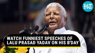 Modi Modi Top Seven Funniest Speeches Of RJD Chief Lalu Prasad Yadav  Watch [upl. by Wasson]