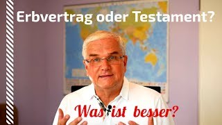 Erbvertrag besser als Testament [upl. by Boys]