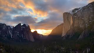 Horsetail Fall Timelapse  Yosemite Firefall  Feb 20 2021 [upl. by Yzeerb383]