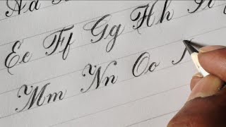 Beautiful pencil calligraphy  how to alphabet with pencil  calligraphy [upl. by Jeddy]