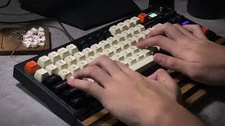 Ultimate Modded Keyboard Sound Test GMK87  Thoccy Typing ASMR [upl. by Shaylyn612]