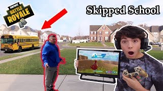 I Skipped SCHOOL To Play Fortnite All Day PARENTS FREAKED OUT PART 2 [upl. by Heck]