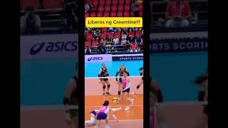 Ang tatlong libero ng Creamline creamline kylaatienza dendenlazaro aleiahtorres pvl fypviral [upl. by Anelrac]