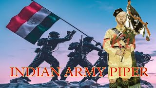 Indian army piperIndian army pipe bandIndian bagpipesIndian military pipe band [upl. by Ameyn]