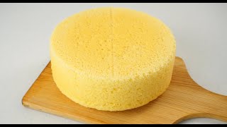 No Oven SPONGE CAKE With 3 Ingredients Soft And Fluffy [upl. by Yrtnahc]