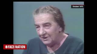 Golda Meir in Face the Nation  October 1973 [upl. by Gnuhn]