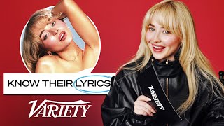 Does Sabrina Carpenter Know Her Lyrics From Her Biggest Songs [upl. by Laehcym]