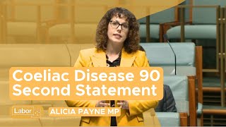 18 March 2024  Coeliac Disease  90 Second Statement [upl. by Notsecnirp]