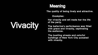 What Does Vivacity Mean [upl. by Gothurd379]