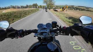 Triumph Speed Twin 1200 Onboard camera 4K SNAP Mounts [upl. by Leakim]