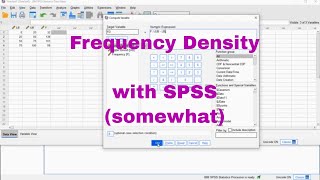 SPSS  Frequency Density somewhat [upl. by Akeyla]