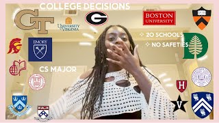 COLLEGE DECISION REACTIONS 2023  20 SCHOOLS  IVY ACCEPTANCE [upl. by Guerra209]