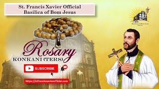 🙏Rosary in Konkani Ters 📿 Basilica of Bom Jesus 🙏Aitar 13 Otobr 2024 [upl. by Ahsilla323]