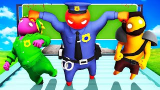 Police Officer Tortures us FOR FUN Gang Beasts [upl. by Llesram]