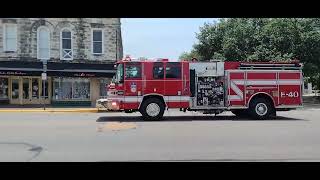 Boerne fire Engine 40 and Brush 42 responding Code and non emergent [upl. by Ynnam783]