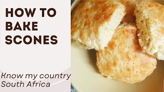 How to make scones South African YouTuber KnowMyCountrySA2023 [upl. by Nyrehtak]