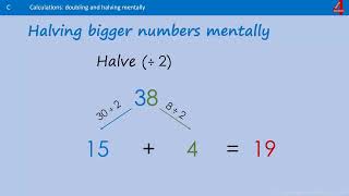 Halving Numbers using Partitioning [upl. by Pelmas945]