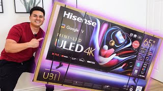 Hisense U8K MiniLED 4K TV Unboxing amp Impressions [upl. by Tamqrah]