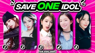 SAVE ONE KPOP IDOL  FUN KPOP GAMES 2023 [upl. by Vergil]