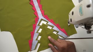 Unique and creative v shape neck design for sewing lovers  selai tutorial [upl. by Katina]