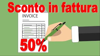 Sconto in fattura [upl. by Refitsirhc]