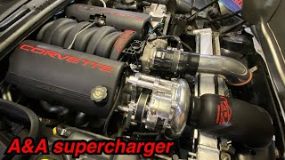 C5 corvette AampA Supercharger Installed [upl. by Charissa157]