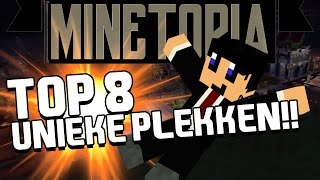 MINETOPIA 43  TOP 8 UNIEKE amp DURE plekjes  Minecraft Reallife Server [upl. by Shoshanna]