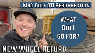 Alloy Wheel Refurb What Did I Go For 1983 Mk1 Golf GTI Restoration 18 20v t Engine Swap [upl. by Nonrev]