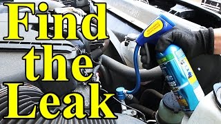 How to Find AC Leaks in Your Car UV Dye [upl. by Alejandrina]