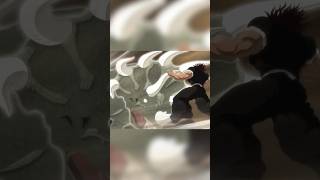 baki uses triceratops fist against yujiro 😱 anime gymmotivation [upl. by Ttelrahc293]