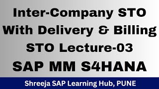 InterCompany STO With Delivery amp Billing  SAP MM S4HANA  MMSD Integration  SAP courses in Pune [upl. by Nyleuqcaj]