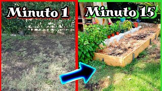 🏵️ CREA UN BANCAL ELEVADO PARA PLANTAS DE MADERA MUY RAPIDO Y FÁCIL  DIY DE JARDINERÍA Y HUERTO [upl. by Itagaki139]