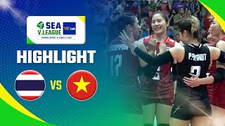 Highlight SEA VLeague 2023 Thailand VS Vietnam 3  1  Moji [upl. by Niwled]