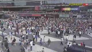 Michael Jackson  Beat it Stockholm flash mob [upl. by Adnwahsar]