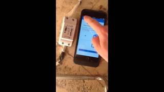 Sonoff  iPhone 6s  iPhone 4  EWeLink App  Pairing Video [upl. by Dulcle]