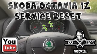 Skoda Octavia 1z Service Anzeige zurücksetzen  Service Rückstellung  Reset Service [upl. by Marlyn]