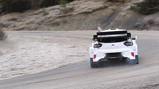 Test rallye monte Carlo 2024 Adrien fourmaux Ford puma WRC hybride rallye 1 flat Out tout au câble [upl. by How366]