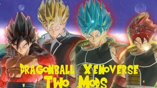 Xenoverse 2 Mods  SSJ Rage 4 God Blue and Kaioken [upl. by Hudis]