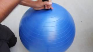 How To Inflate An Exercise Ball  URBNFit [upl. by Ellerehc771]