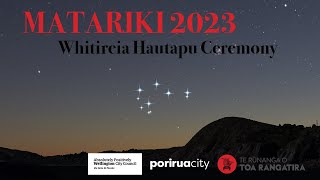 Matariki live stream event Whitireia Hautapu ceremony 2023 UPLOAD [upl. by Ulberto]