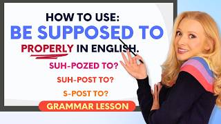 How to use quotBE SUPPOSED TOquot properly in English  Formation Pronunciation and Usage [upl. by Craddock]