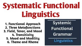 Systematic Functional Linguistics A Brief Overview in Discourse Studies in UrduHindi [upl. by Lennod140]